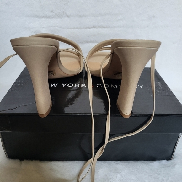 NWT New York & Company Women's Ines Heeled Sandals Size 10 - Picture 6 of 9